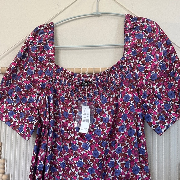 NWT J.Crew Afternoon Linen Dress in Berry Floral L - Picture 2 of 8